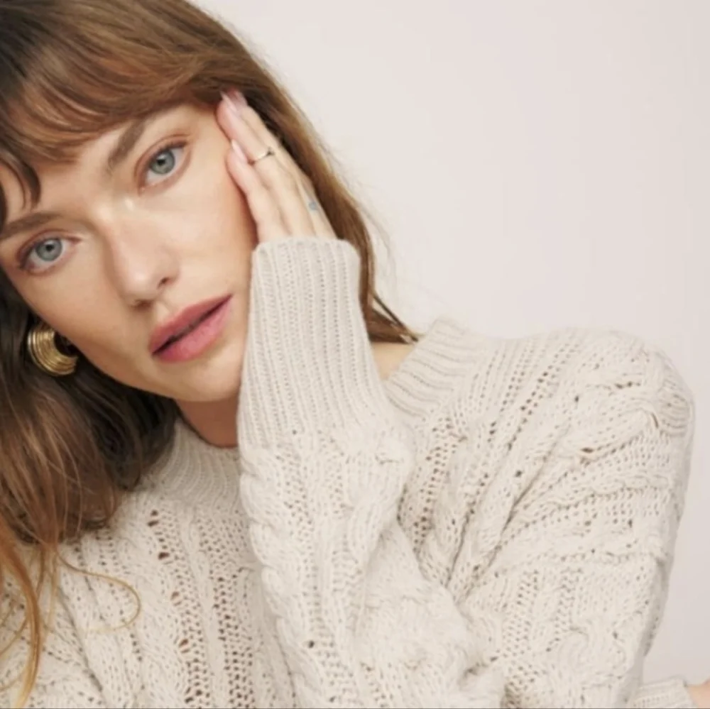 Reformation Sam Oversized Cable Knit Sweater - Picture 13 of 13